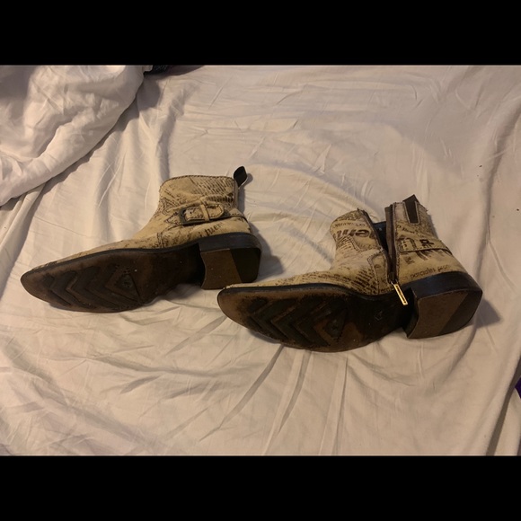 Donald J. Pliner Newspaper Distressed Fur Boot main image 3